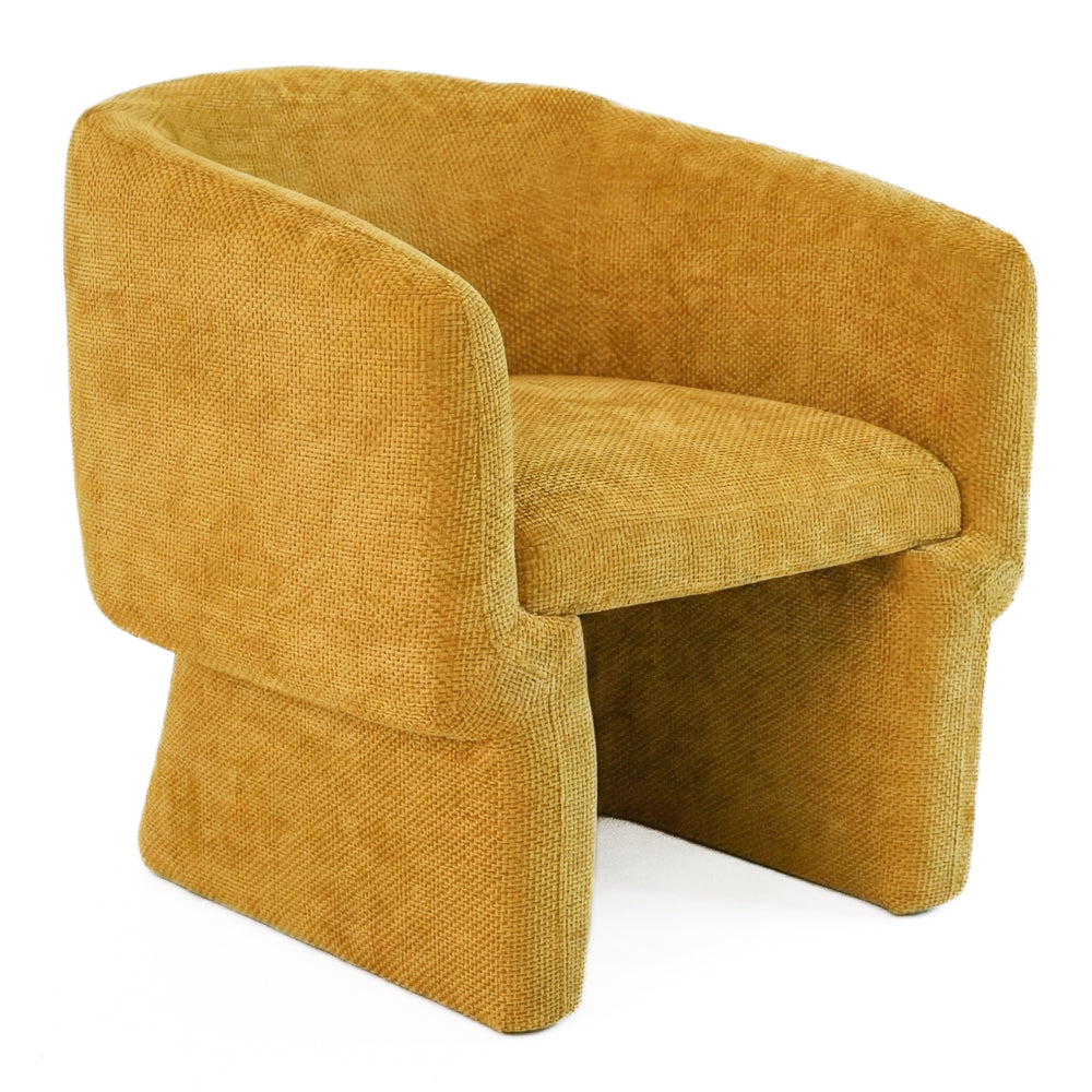 Lancaster Gold Chenille Lounge Chair