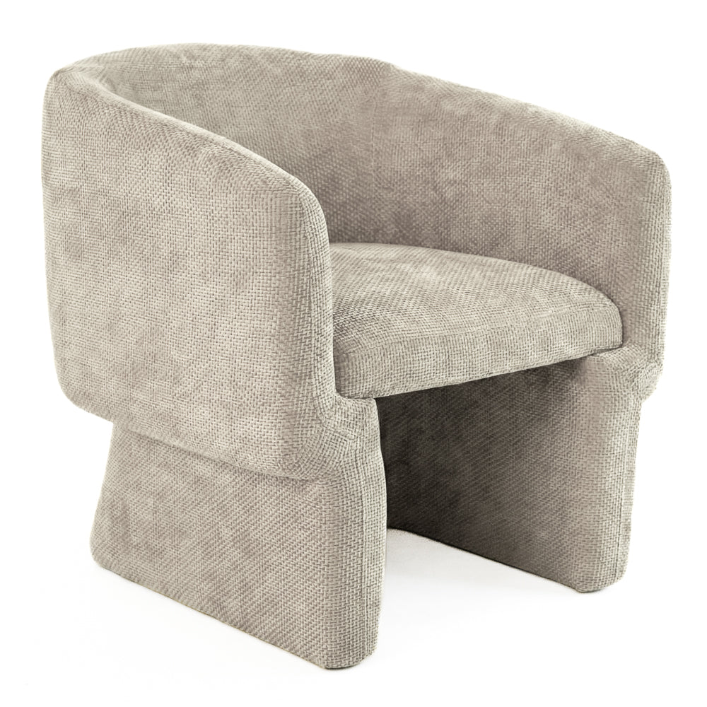 Lancaster Light Brown Chenille Lounge Chair