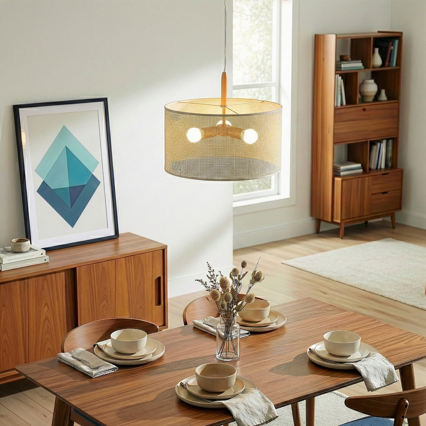 Lighten Pendant Lamp Oak - Natural - Gold
