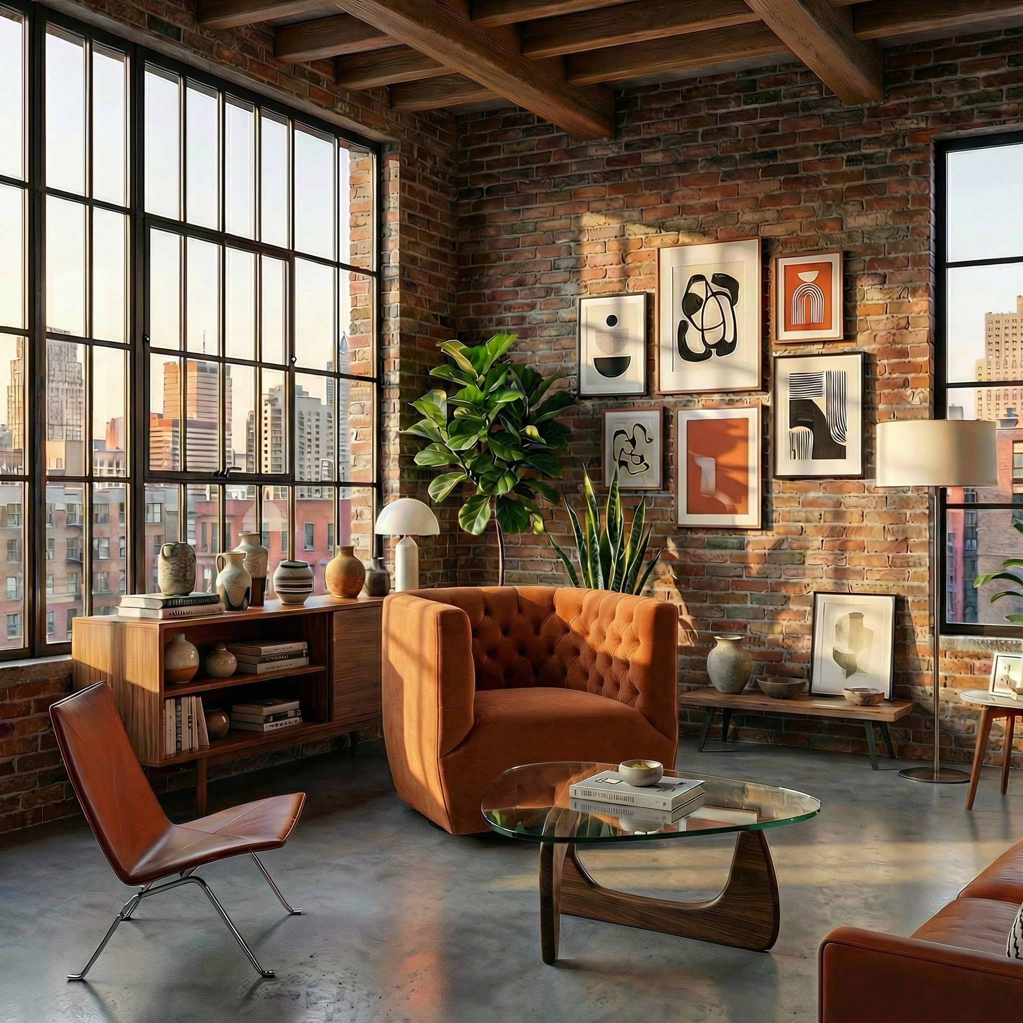 Lotte Burnt Orange Velvet Swivel Chair