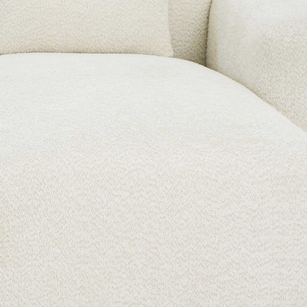 Lulu 3-Piece Sand Boucle Right-Facing Sectional Sofa