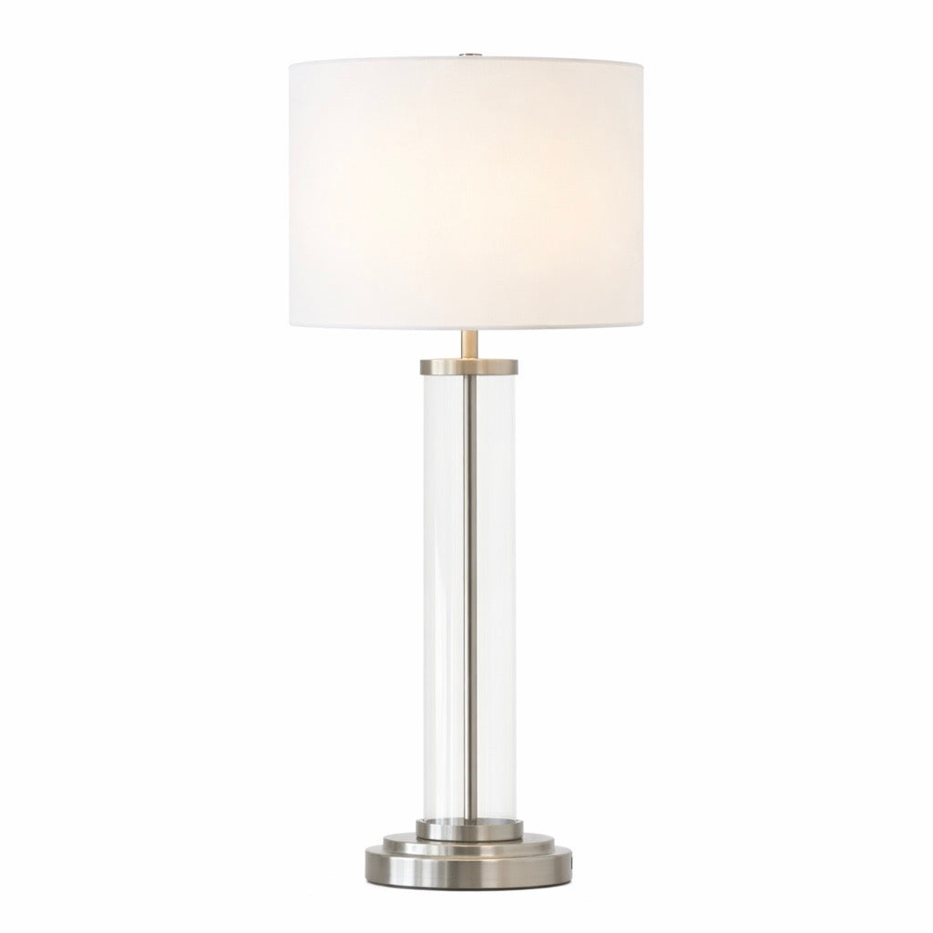 Luna Brushed Nickel Table Lamp