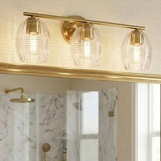 Luster Three Lights Wall Lamp - Satin Brass