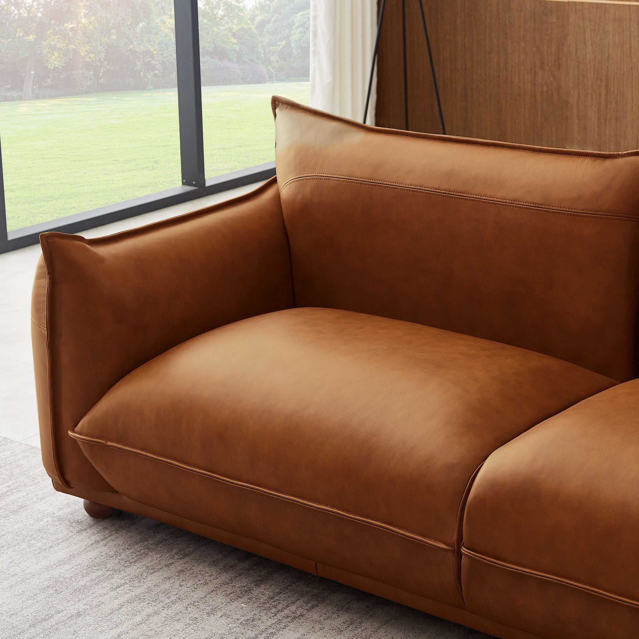 Mansfield Cognac Leather Sofa