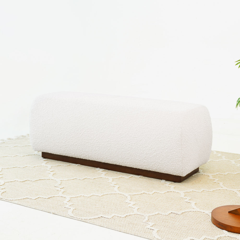 Marin Bench - Ivory Boucle