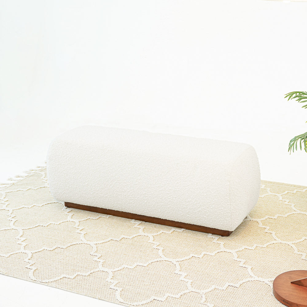 Marin Bench - Ivory Boucle