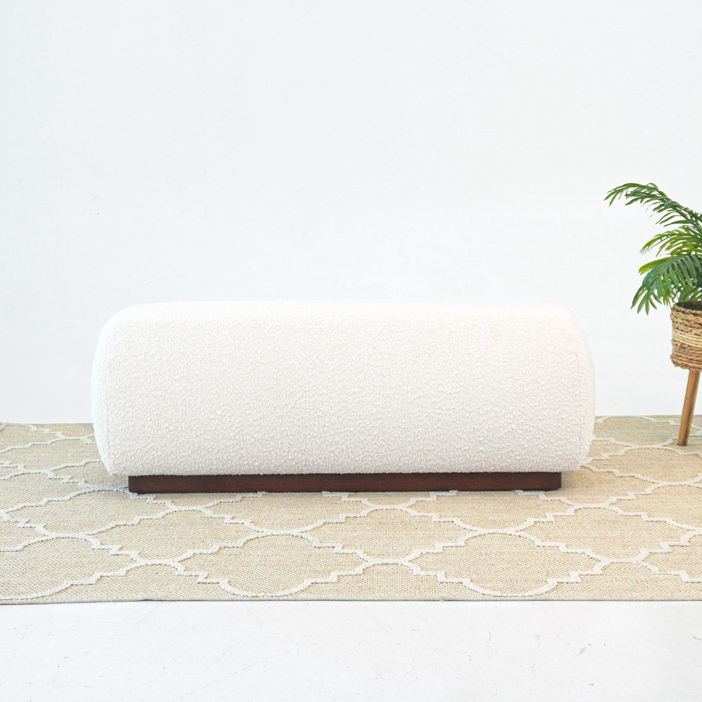 Marin Bench - Ivory Boucle