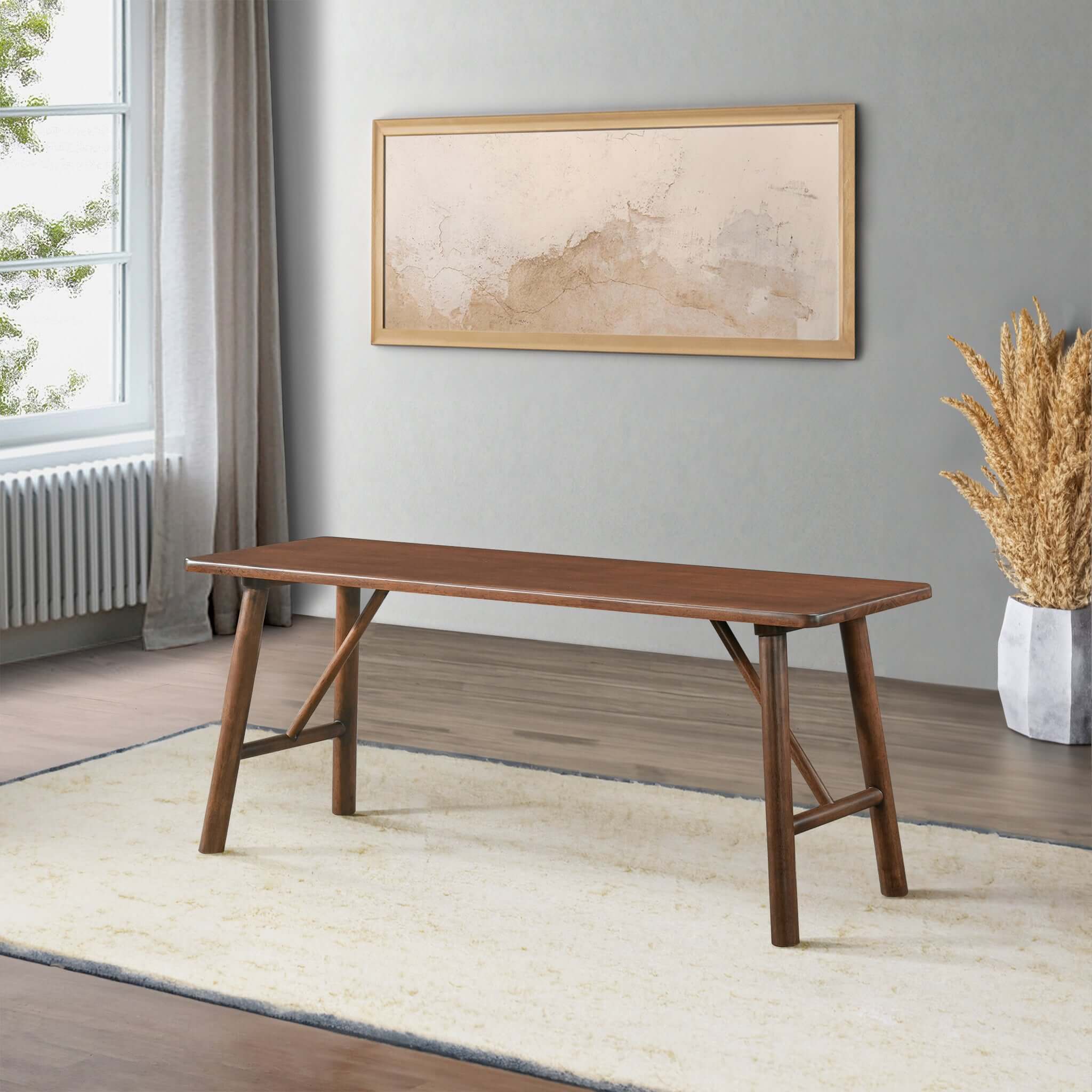 Marina Walnut Bench - New York Modern Furniture