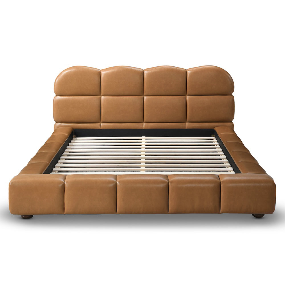 Melania Tan Vegan Leather Queen Bed
