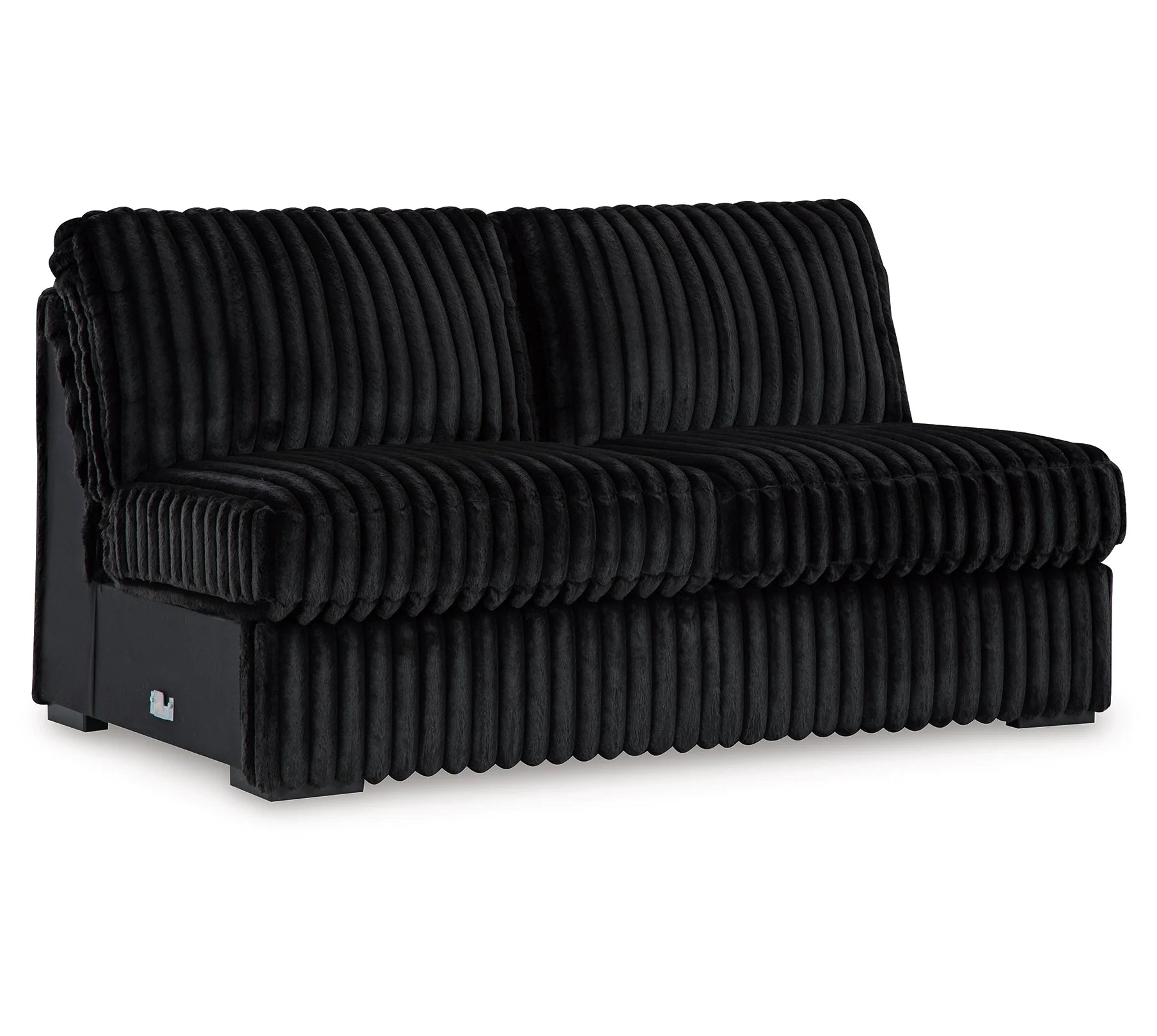Midnight-Madness Corduroy Sectional with Chaise