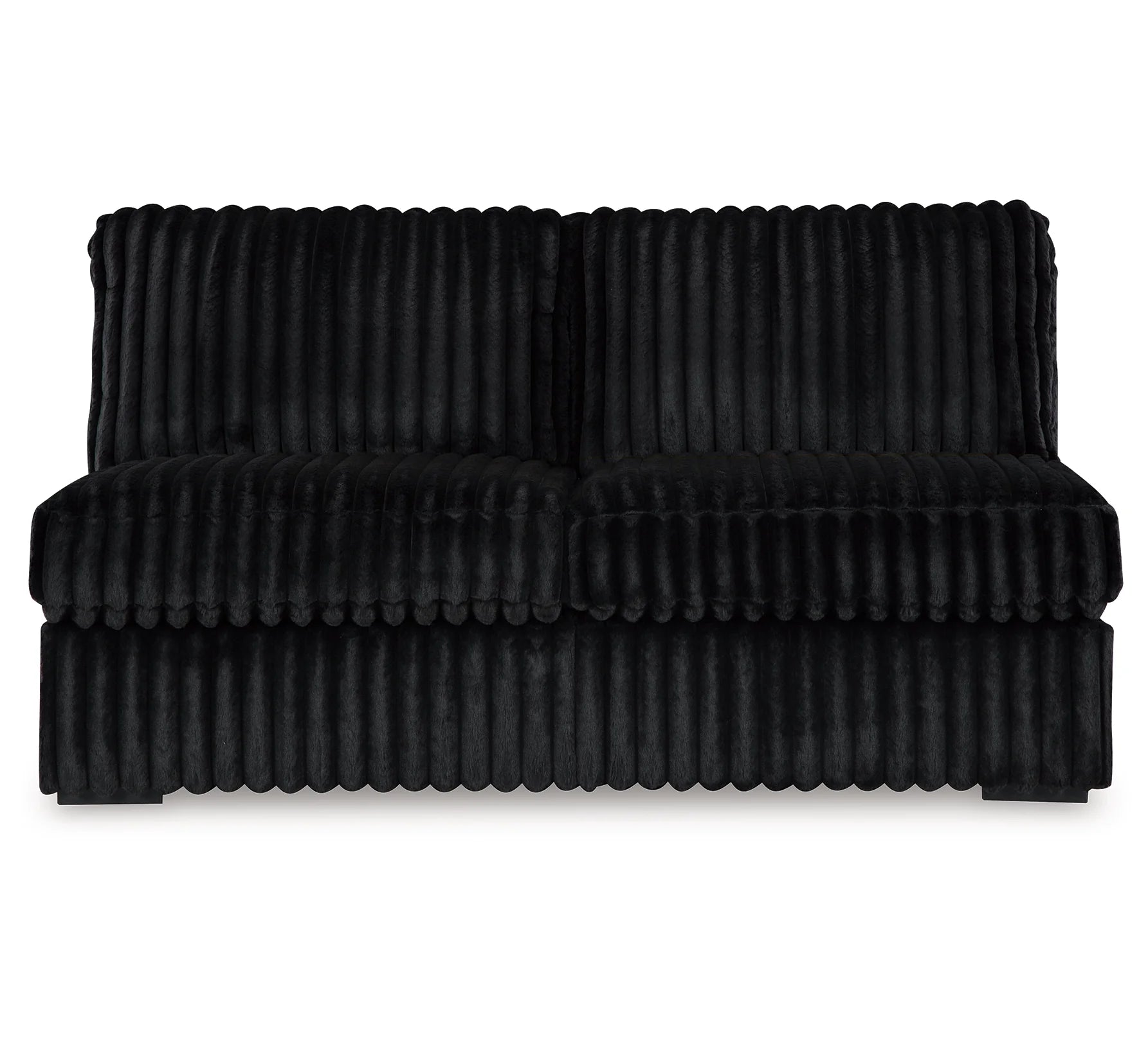 Midnight-Madness Corduroy Sectional with Chaise