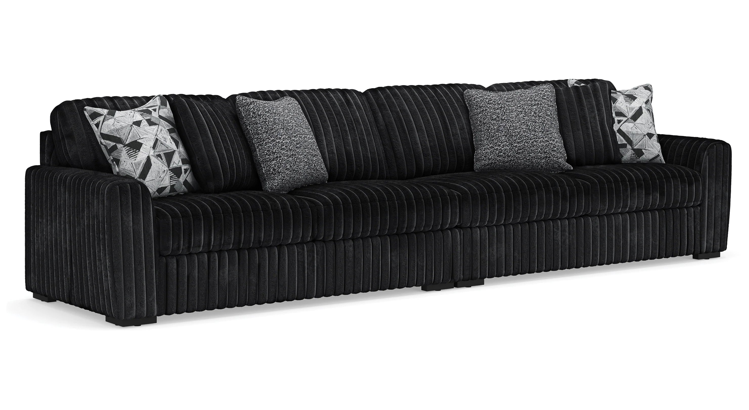 Midnight-Madness Corduroy Sofa