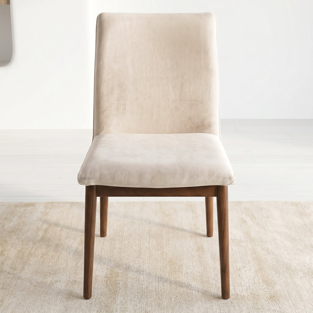 Moss Beige Velvet Dining Chair - Set of 2