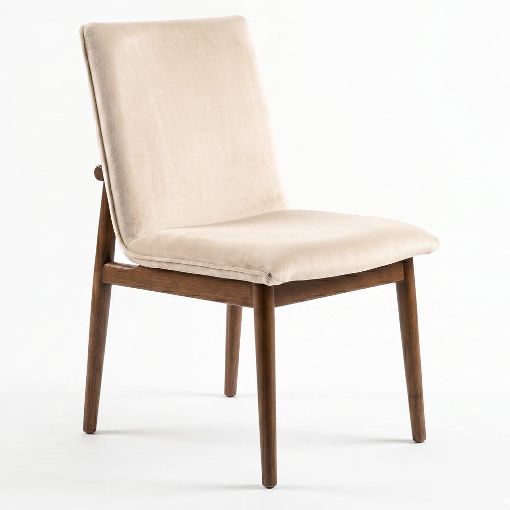 Moss Beige Velvet Dining Chair - Set of 2