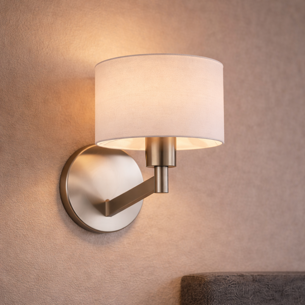 Nebula Brushed Nickel Base Wall Lamp