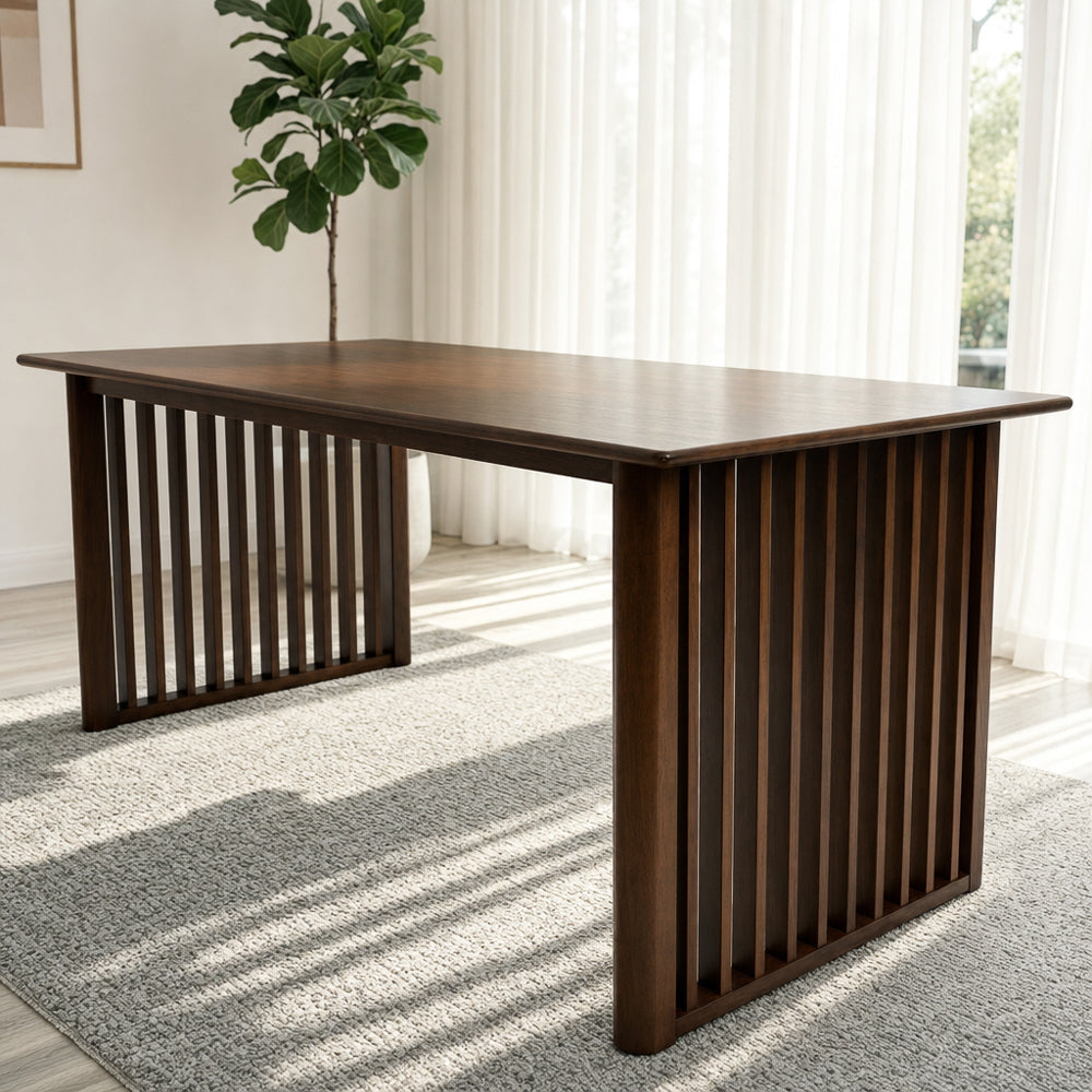 Nuvella Walnut Rectangular Dining Table