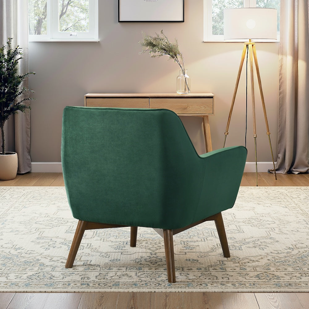 Penny Forest Green Velvet Lounge Chair
