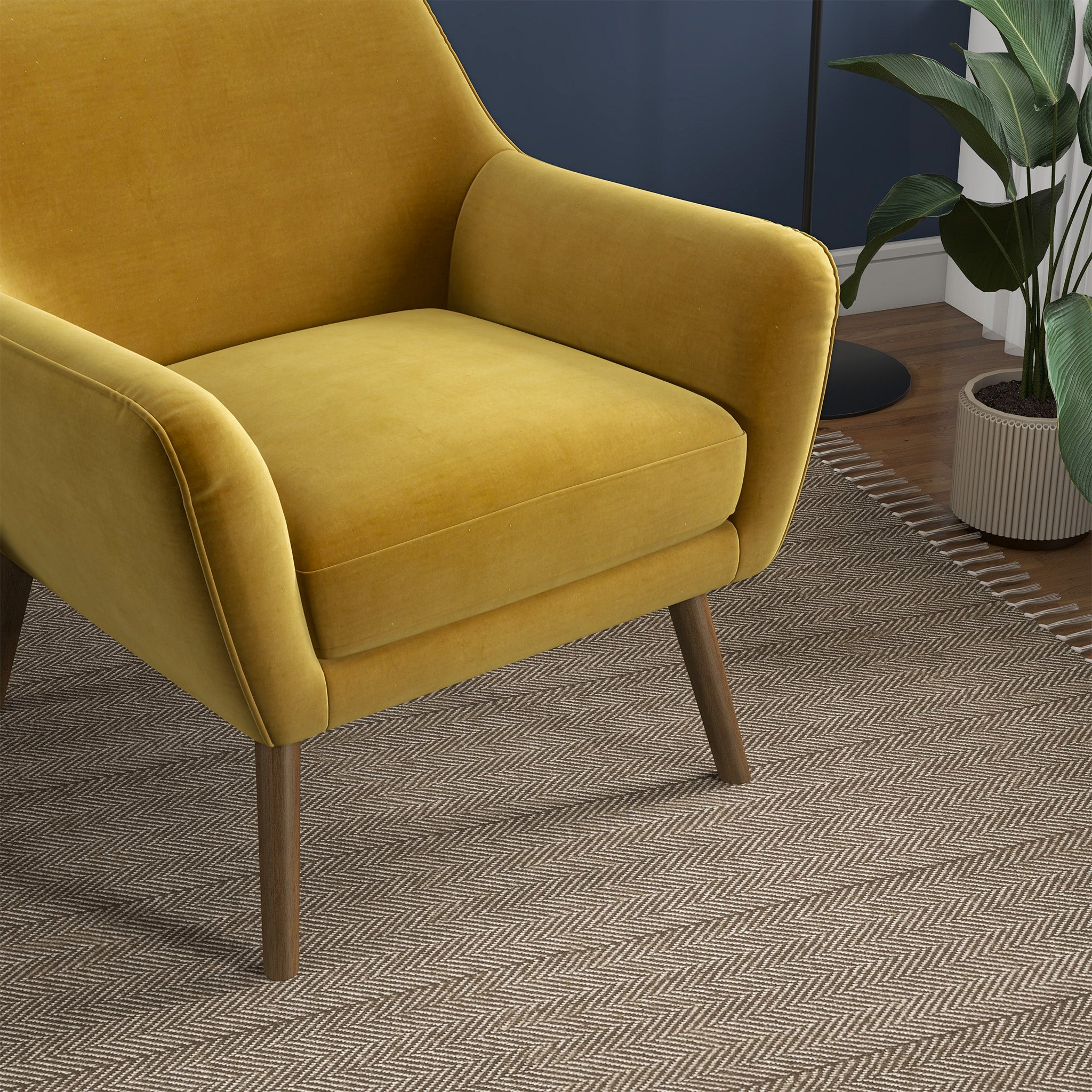 Penny Gold Velvet Armchair