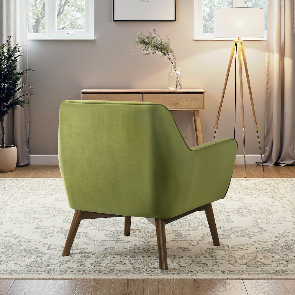 Penny Pistacho Green Velvet Lounge Chair