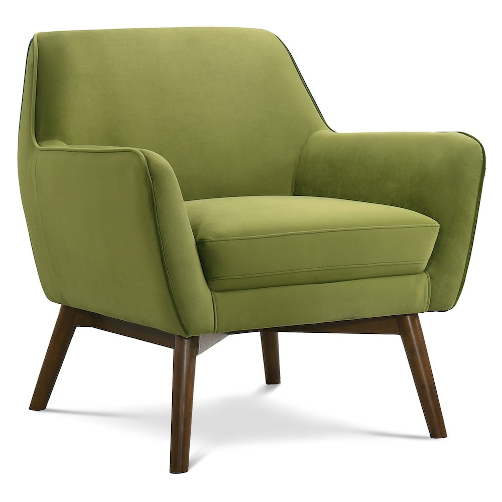 Penny Pistacho Green Velvet Lounge Chair