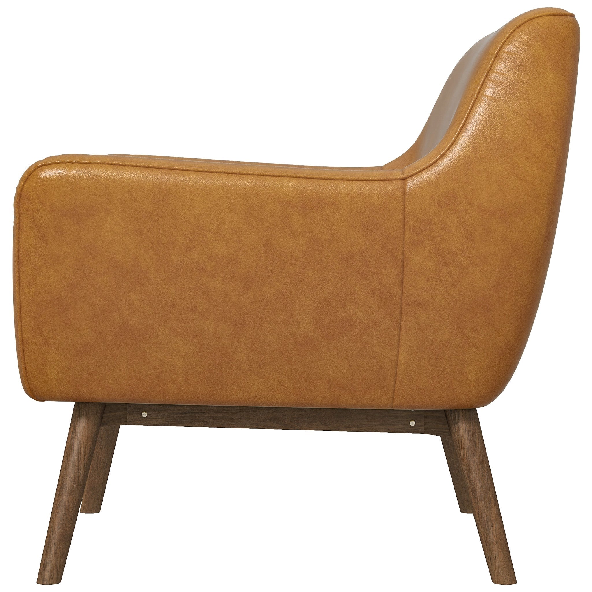 Penny Tan Leather Lounge Chair