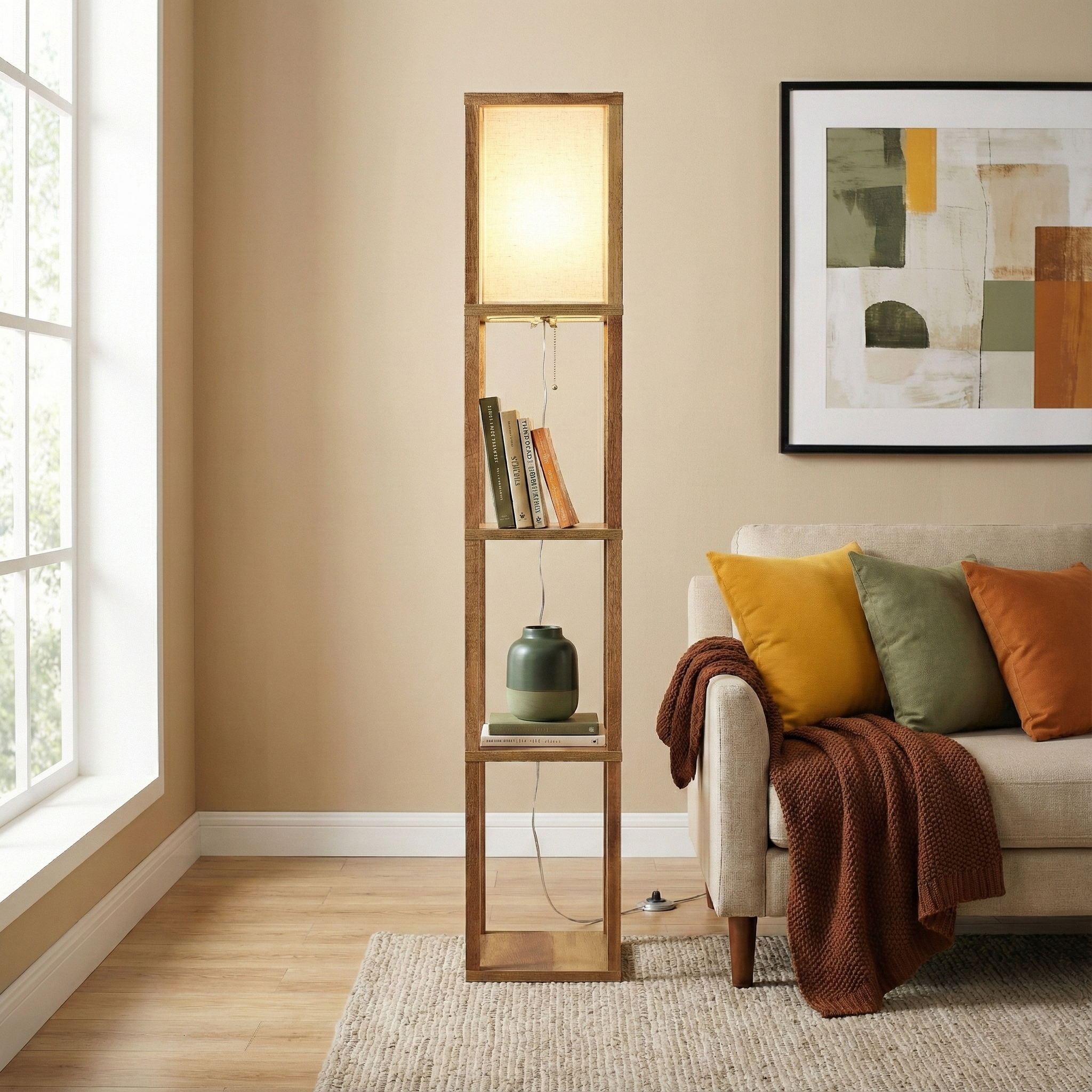 Pinnacle Shelf Floor Lamp