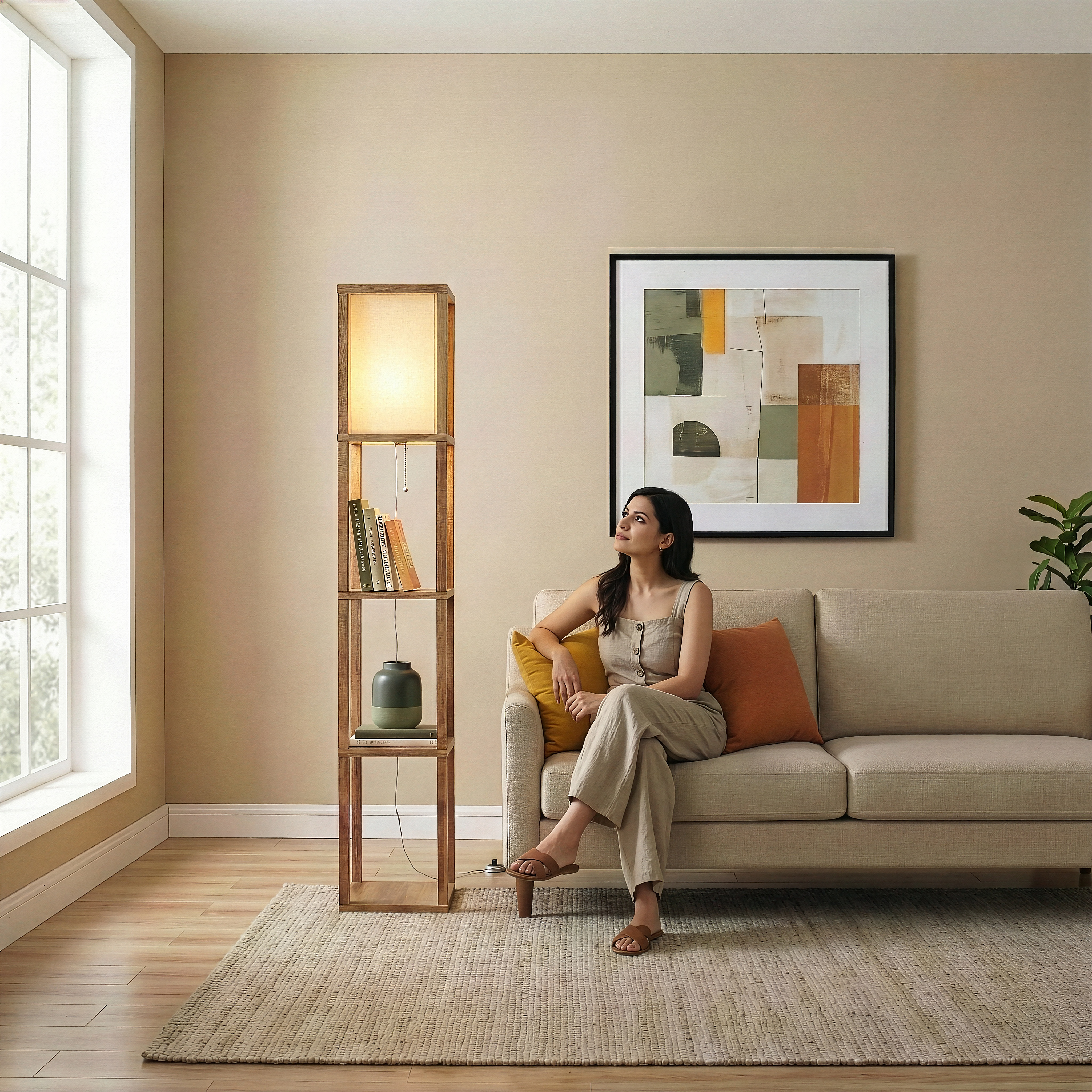 Pinnacle Shelf Floor Lamp
