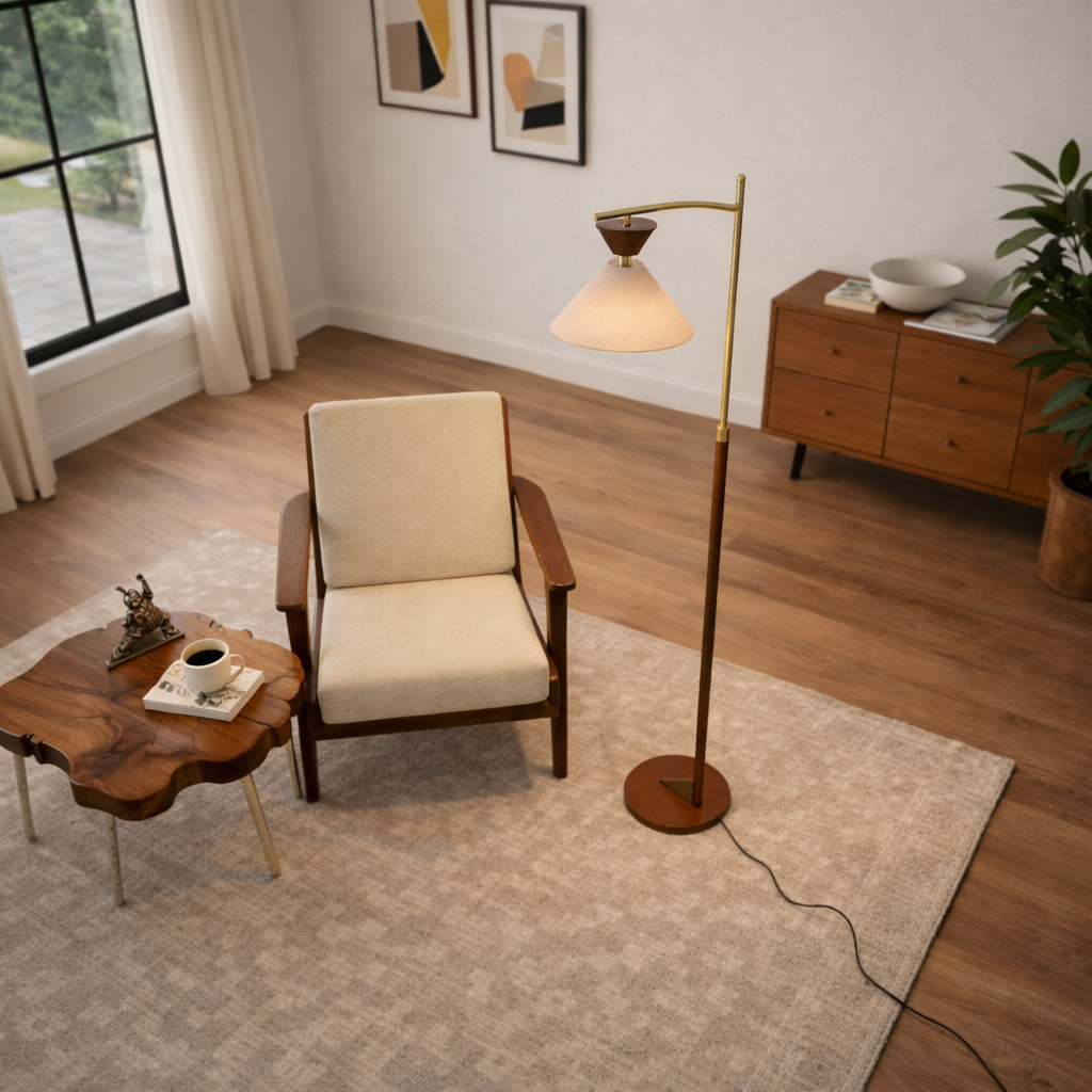 Quasar Floor Lamp - Brown
