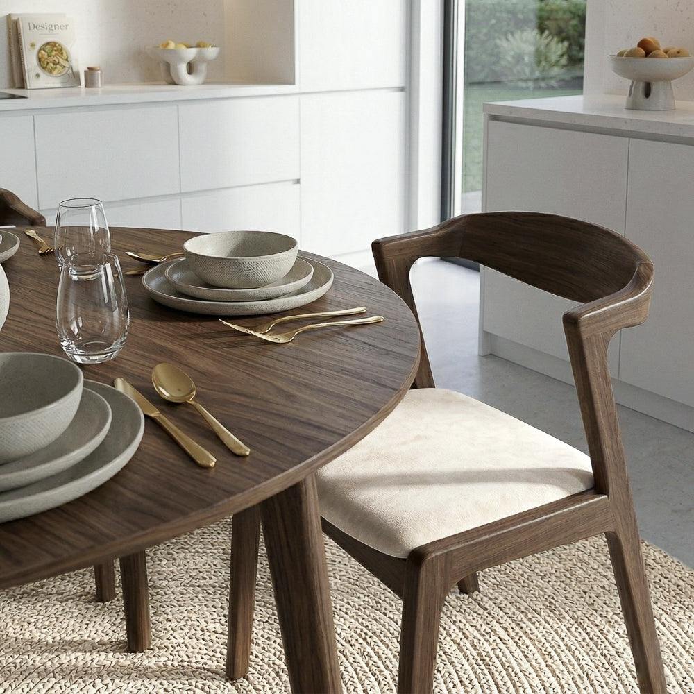 Reggie Cream Velvet Dining Chair - Set of 2
