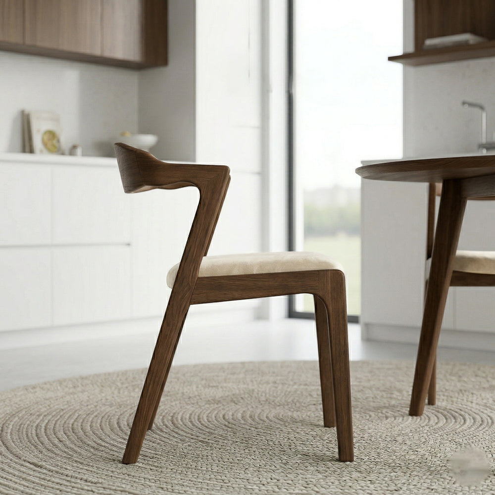 Reggie Cream Velvet Dining Chair - Set of 2