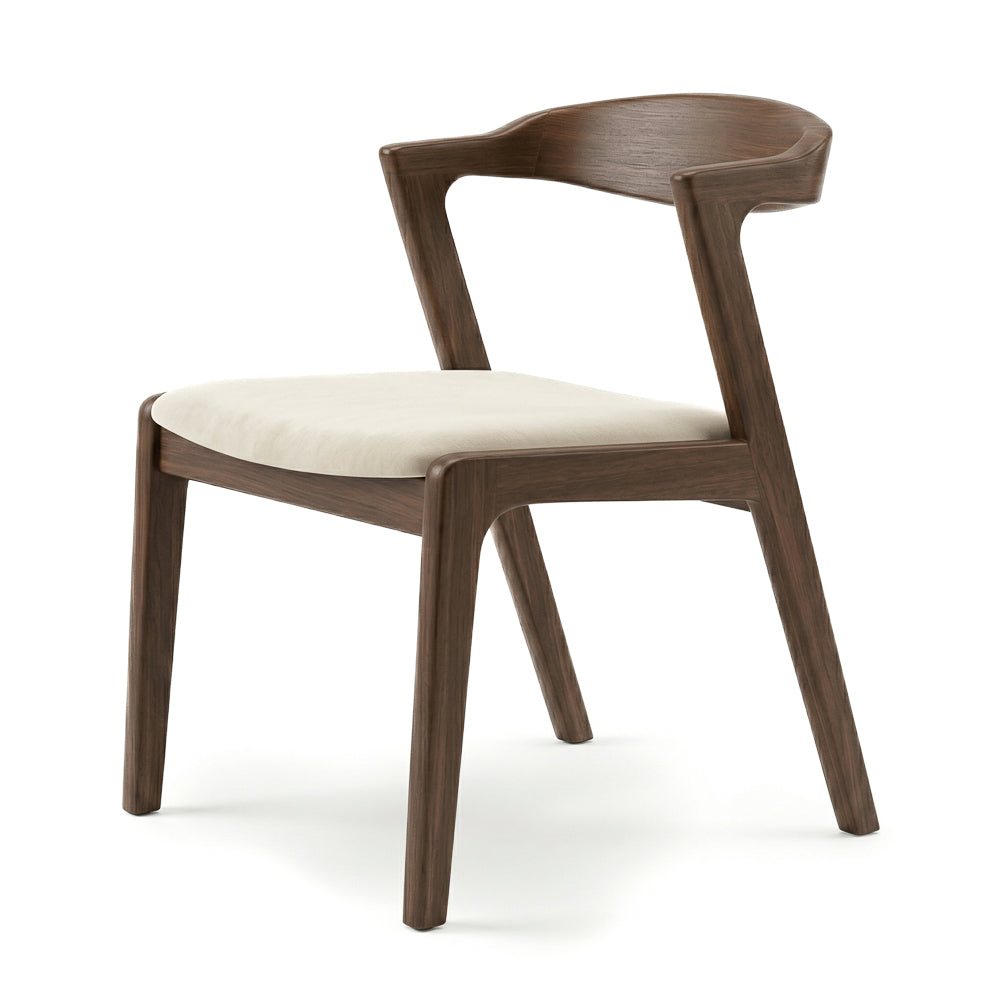 Reggie Cream Velvet Dining Chair - Set of 2