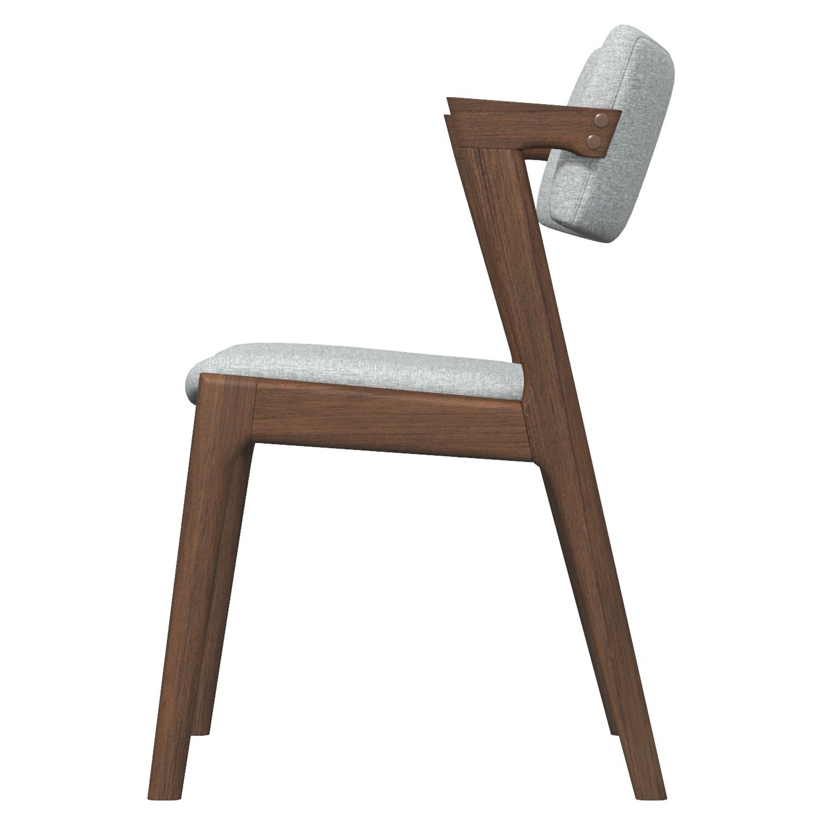 Ricco Light Grey Fabric Dining Chair  - Set of 2