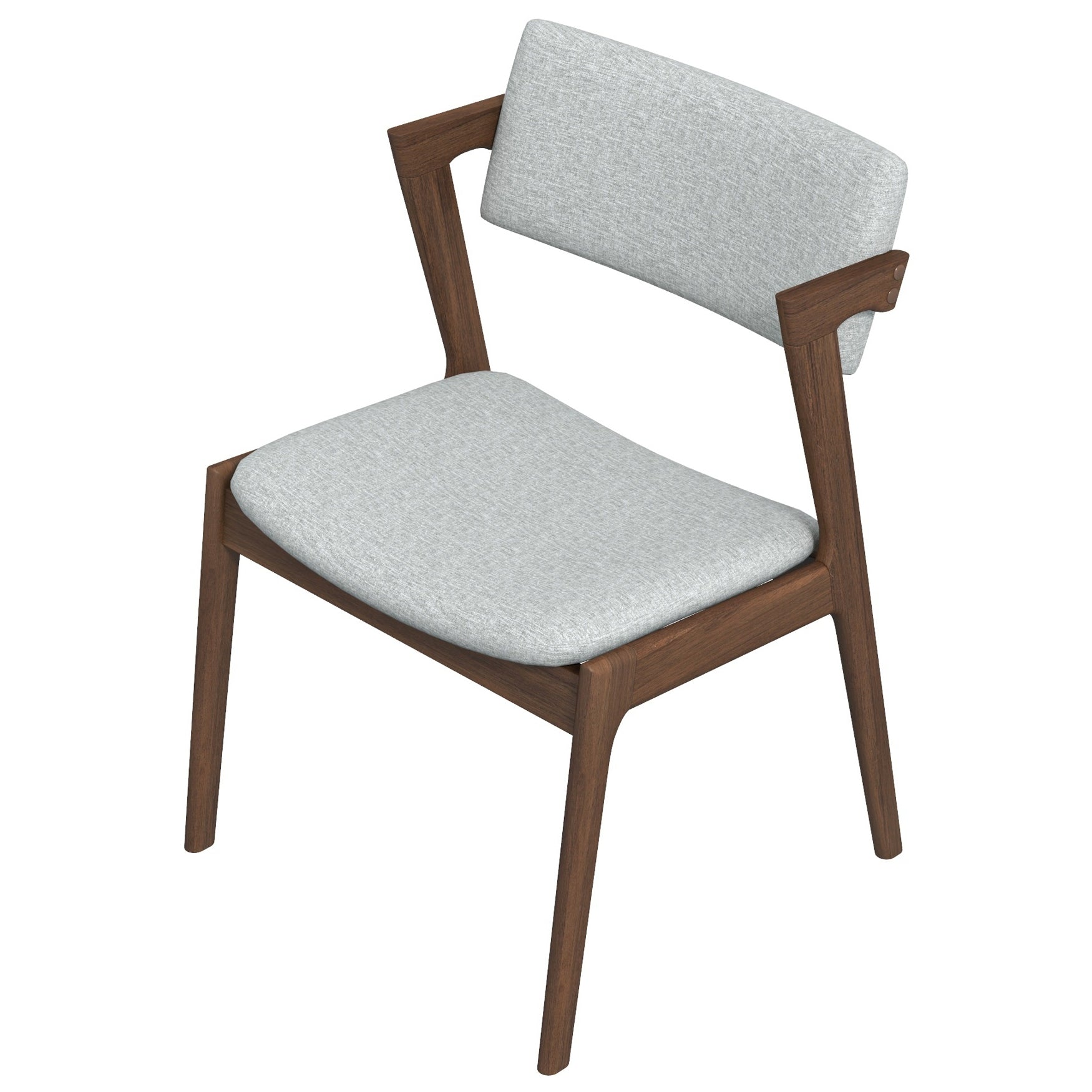 Ricco Light Grey Fabric Dining Chair  - Set of 2