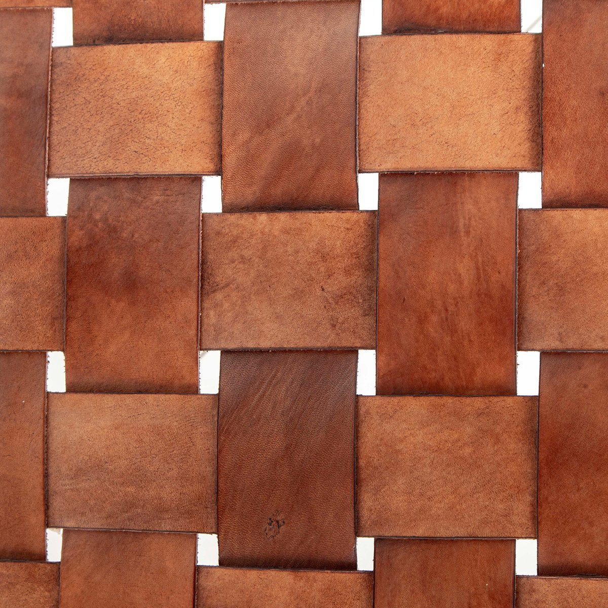 Salazar Tan Leather Bench