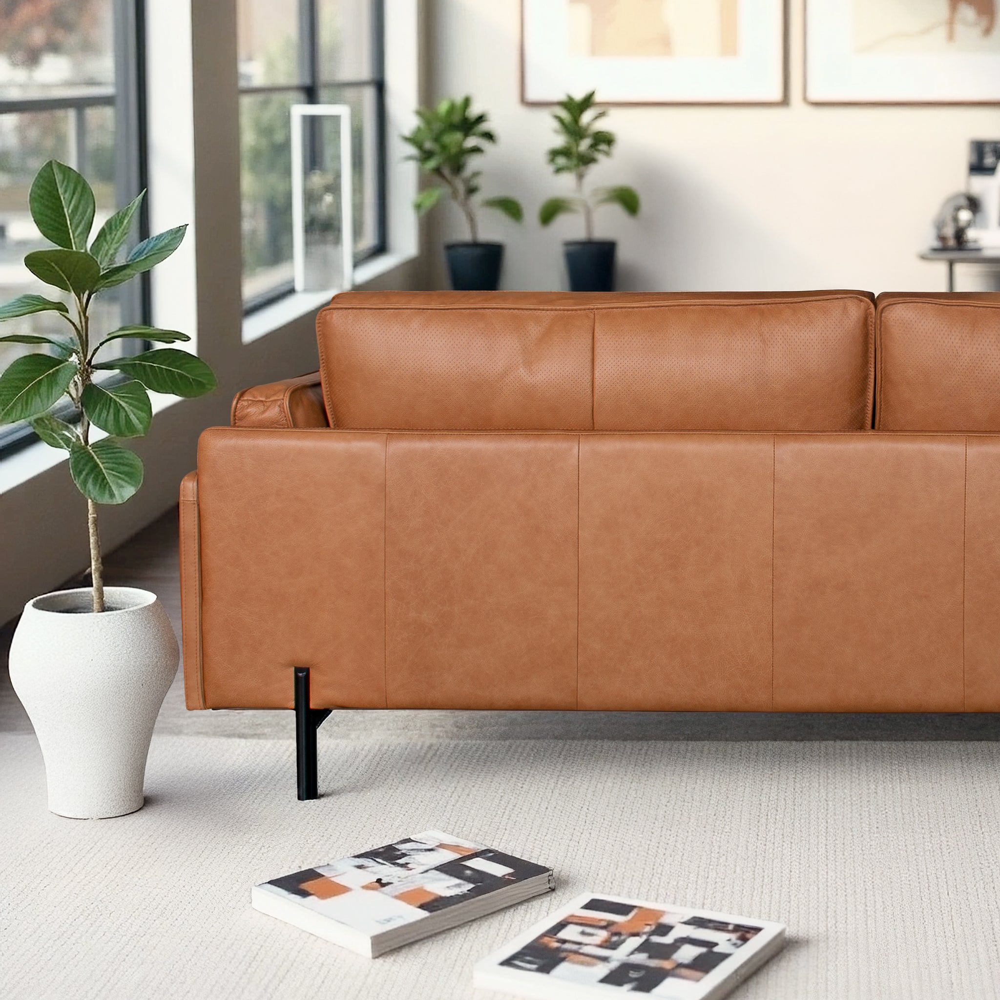 Savana Cognac Leather Sofa