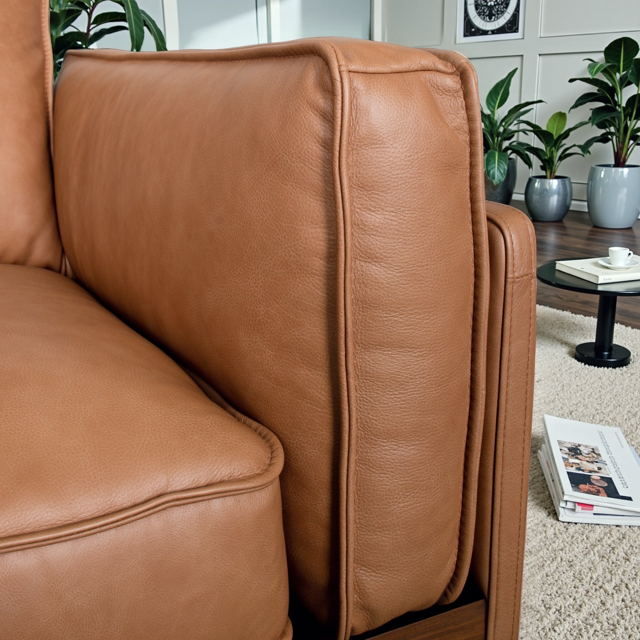 Savana Cognac Leather Sofa