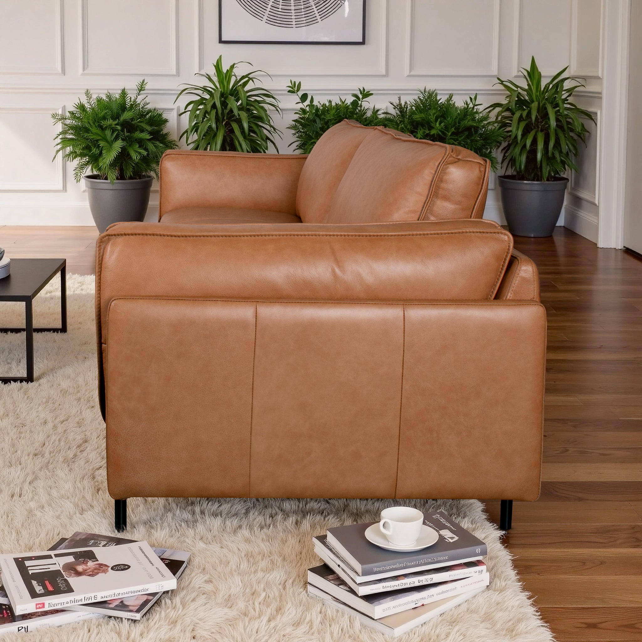 Savana Cognac Leather Sofa
