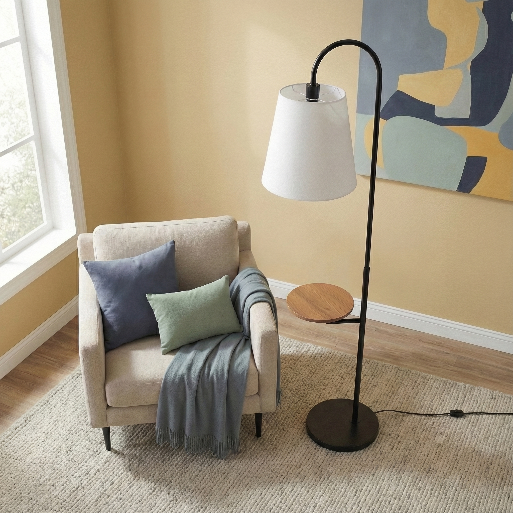 Seoul Black Floor Lamp