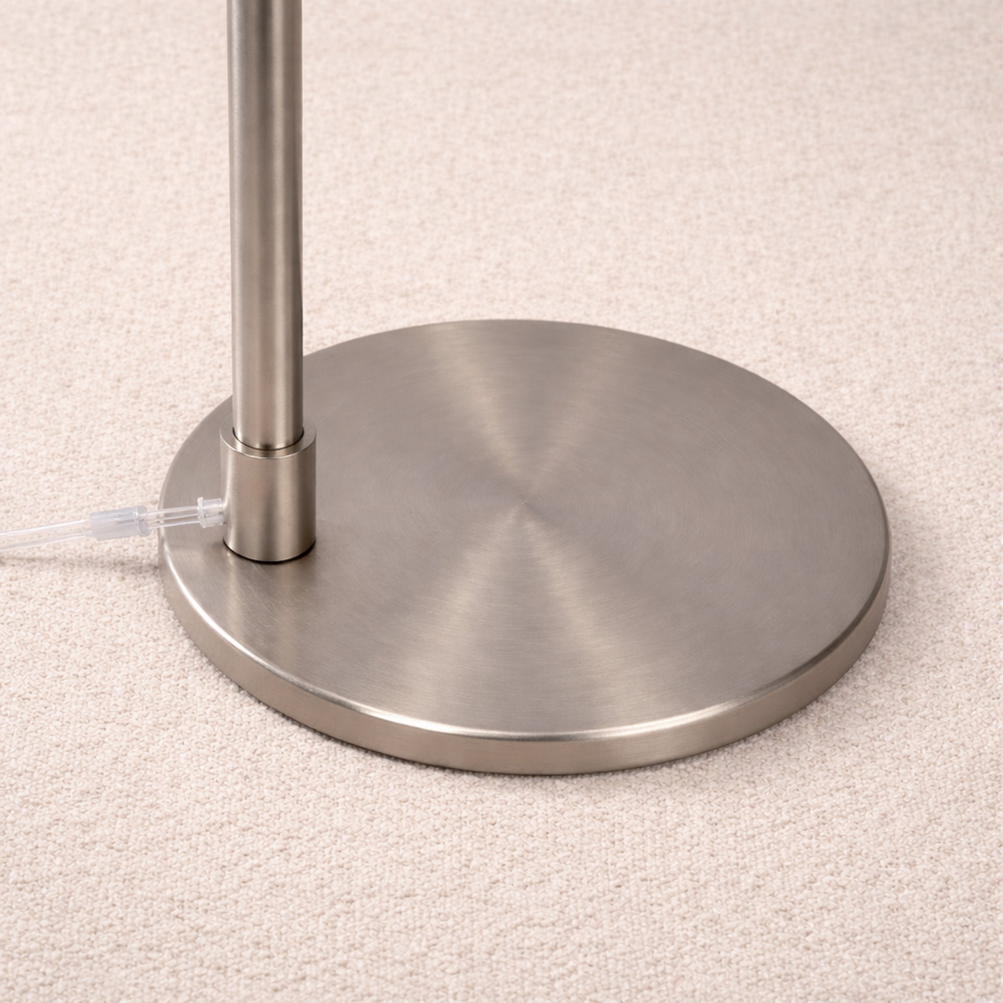 Serene Brushed Nickel Floor Lamp