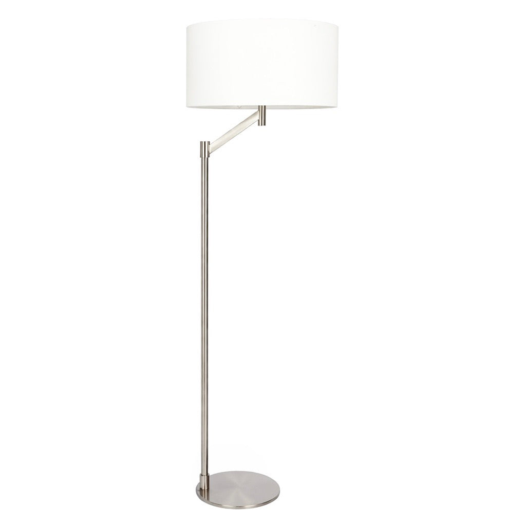 Serene Brushed Nickel Floor Lamp