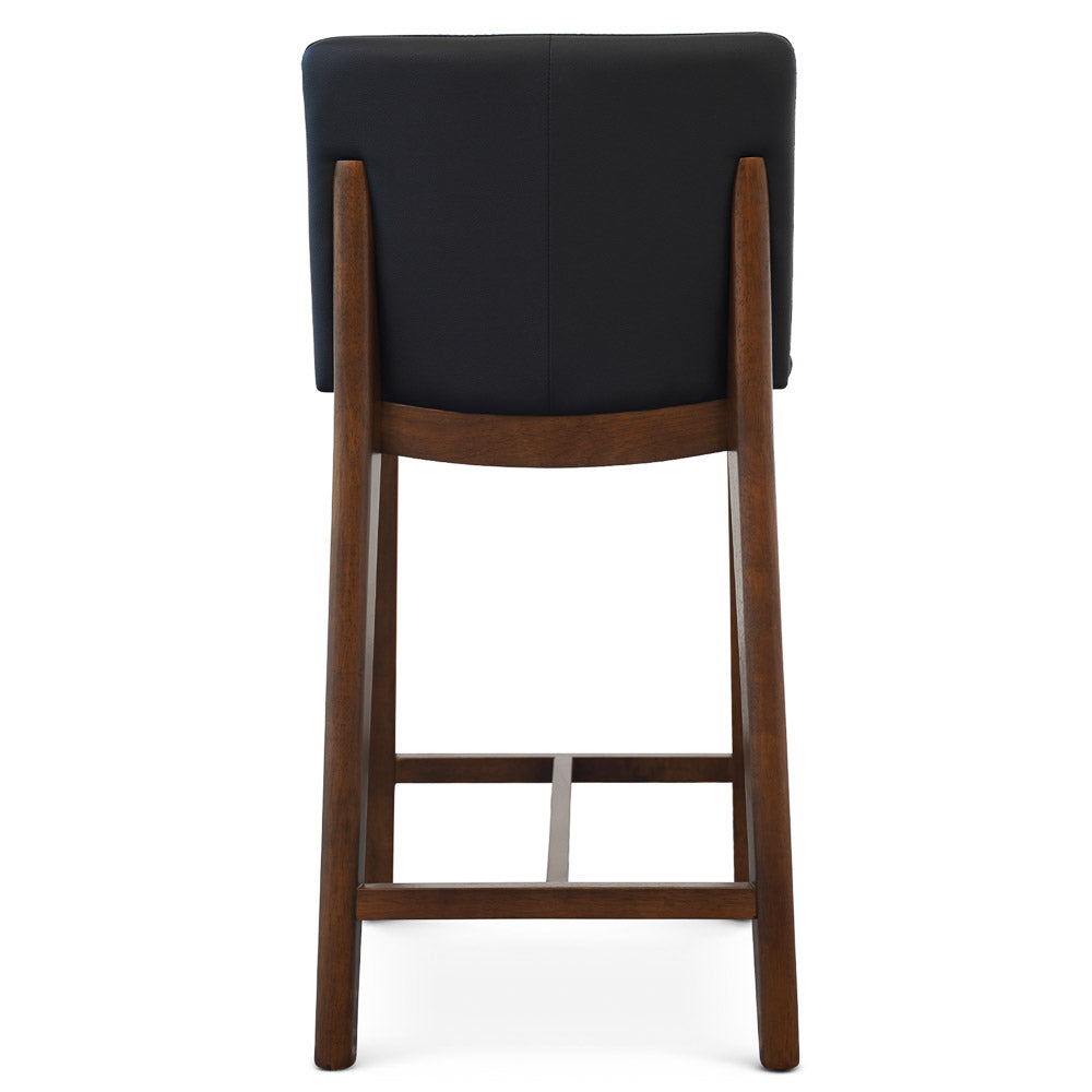 Sheldon Black Leather Counter Chair