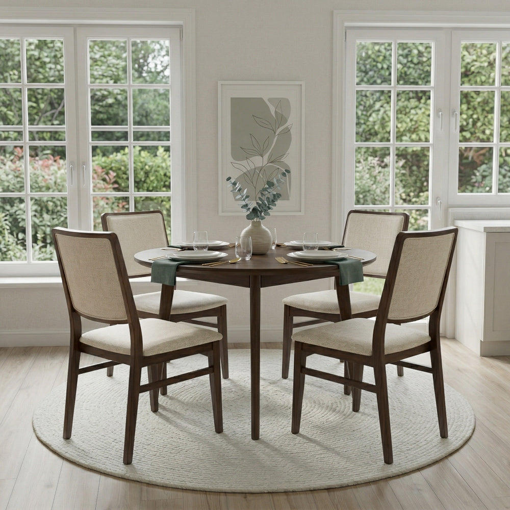 Sidera Beige Fabric Dining Chair - Set of 2