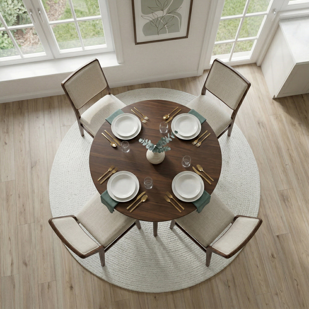 Sidera Beige Fabric Dining Chair - Set of 2