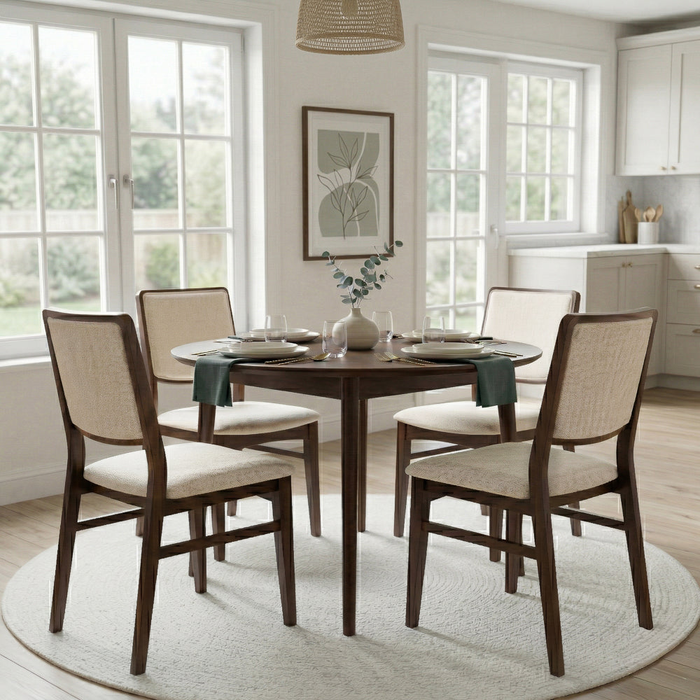 Sidera Beige Fabric Dining Chair - Set of 2