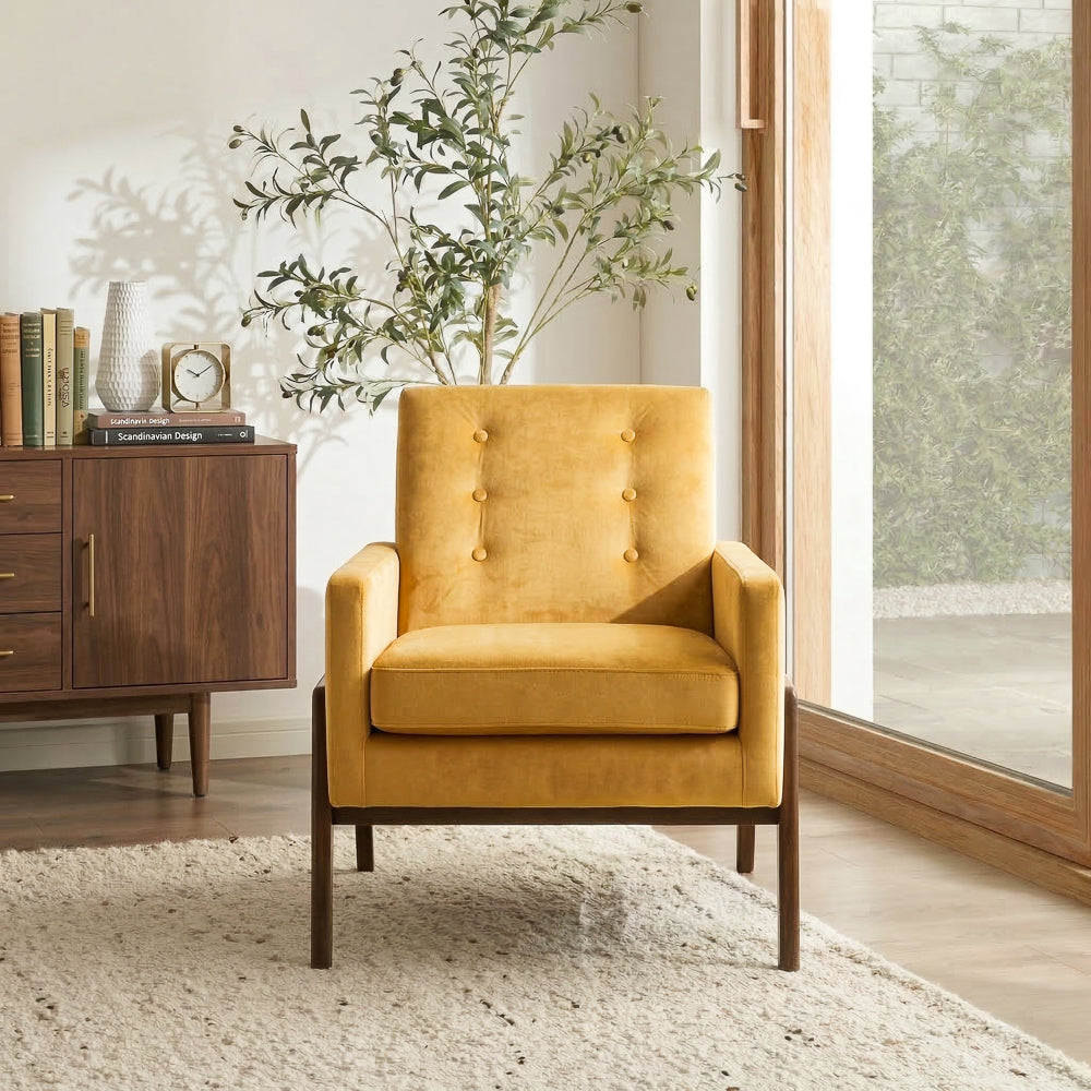 Stella Gold Velvet Lounge Chair