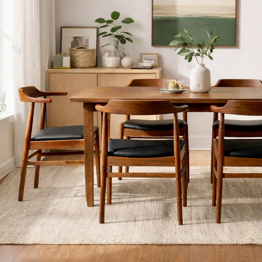 Sterling Dining Chair Black Leather - Set of 2