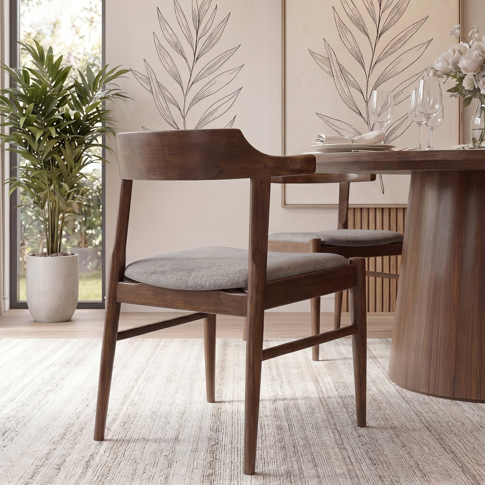 Sterling Gray Fabric Dining Chair - Set of 2