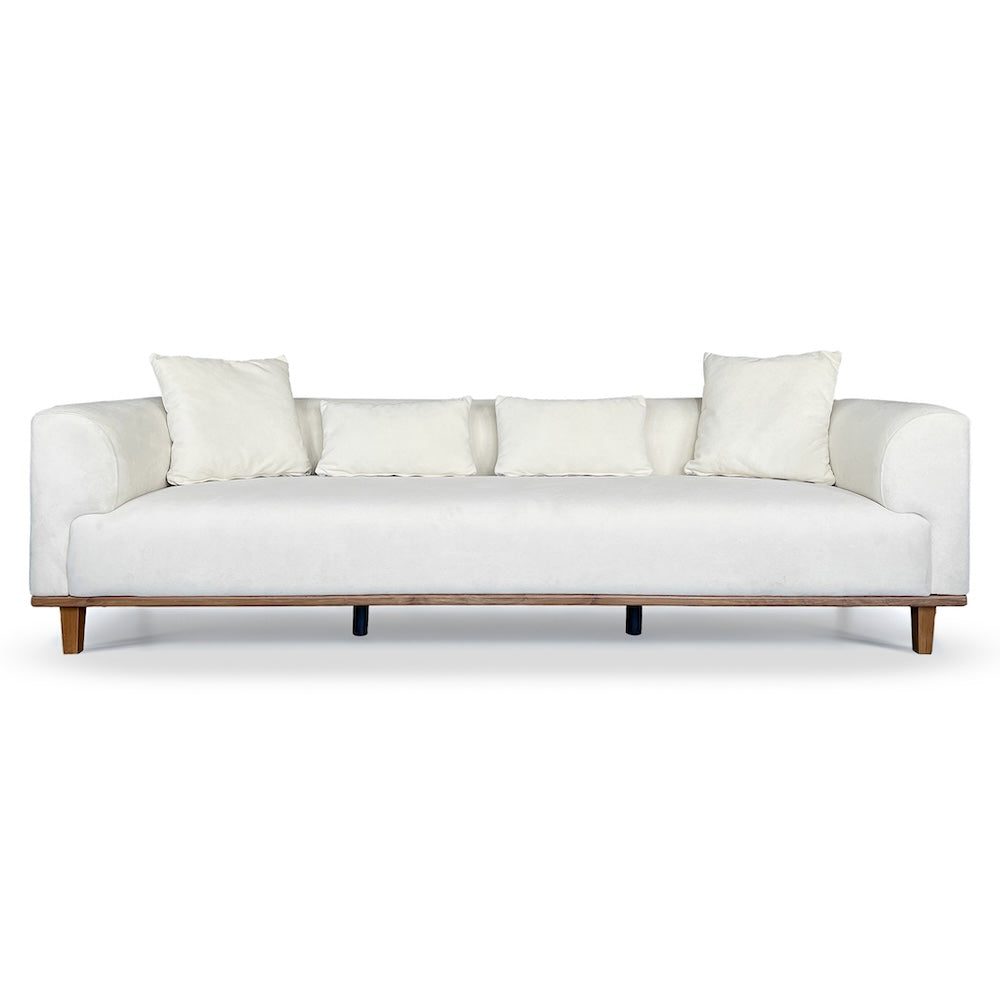Tampa Cream Velvet Sofa