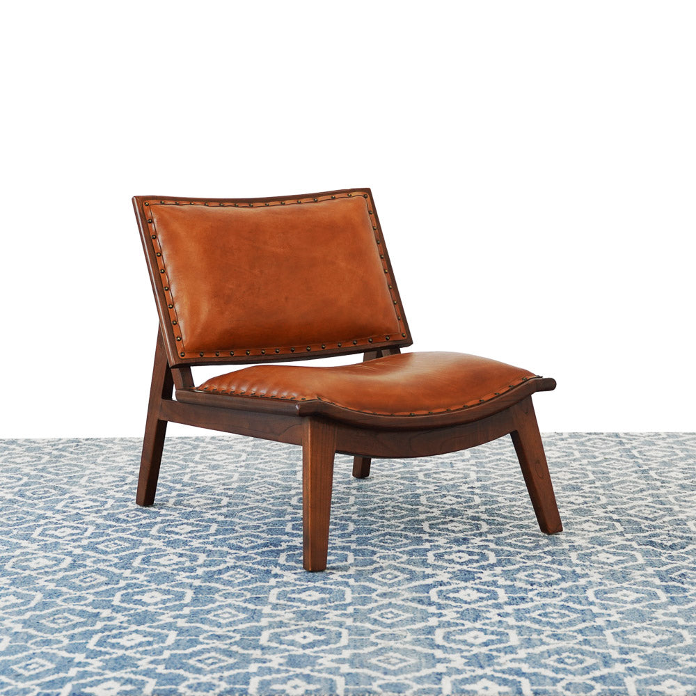 Tator Lounge Chair - Tan Leather