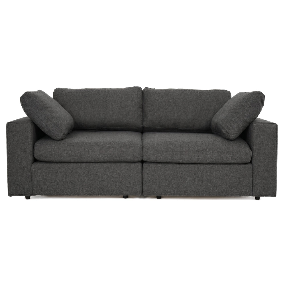 Texas Modern 2-Piece Modular Sofa - Dark Gray